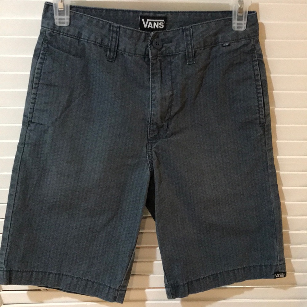 Vans boys green shorts size 12